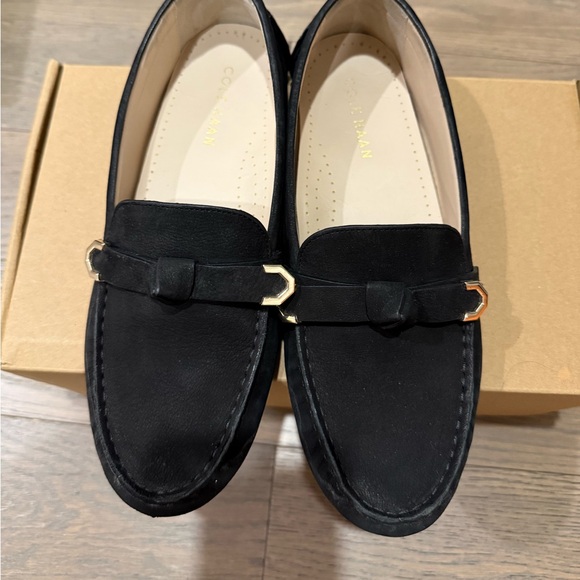 Brand New Cole Haan Women's Black Suede Loafers (size 8) - Picture 4 of 5